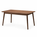 Tavolo da pranzo rettangolare in legno di noce 150x90x75 cm