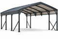 Gazebo autoportante in acciaio con tetto in policarbonato 300x400 cm