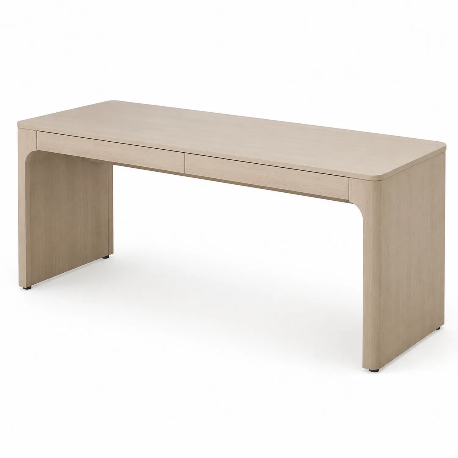 Scrivania rettangolare in legno 180x60x75 cm con cassetti