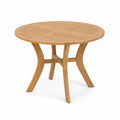 Tavolo da pranzo rotondo in teak diametro 120 cm