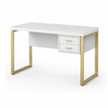Scrivania in MDF e Acciaio con Cassetti 120x60x75 cm
