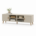 Mobile TV in MDF e Legno Beige 180x40x50 cm