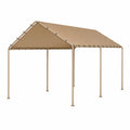 Gazebo in metallo rettangolare Beige 300x200x255 cm