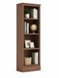 Libreria Alta in Legno MDF Noce 180x60x30 cm