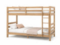 Letto a castello in legno di rovere con cuscini