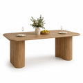 Tavolo da pranzo rettangolare legno di quercia 180x90x75 cm