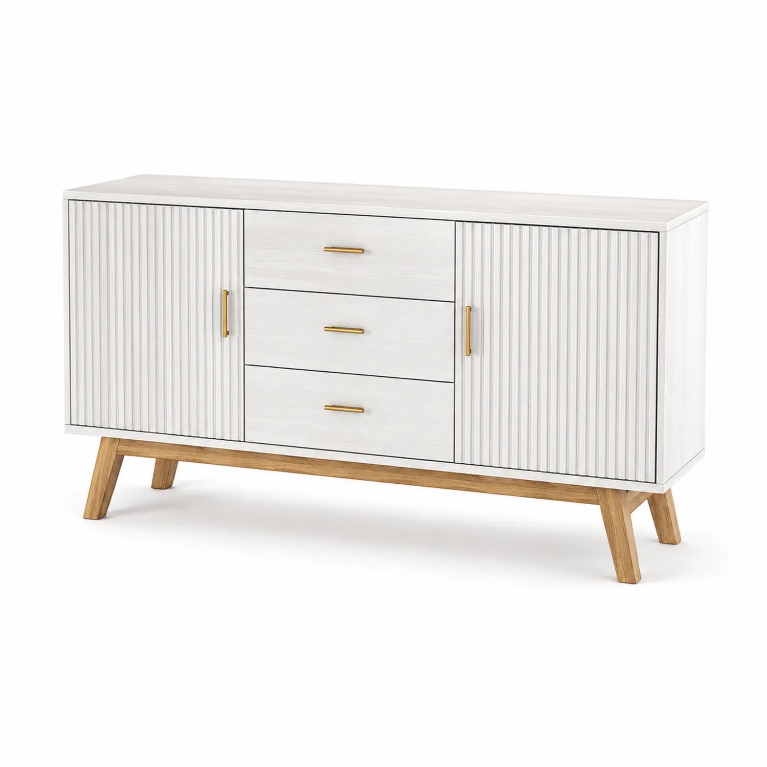 Credenza in legno con ante e cassetti