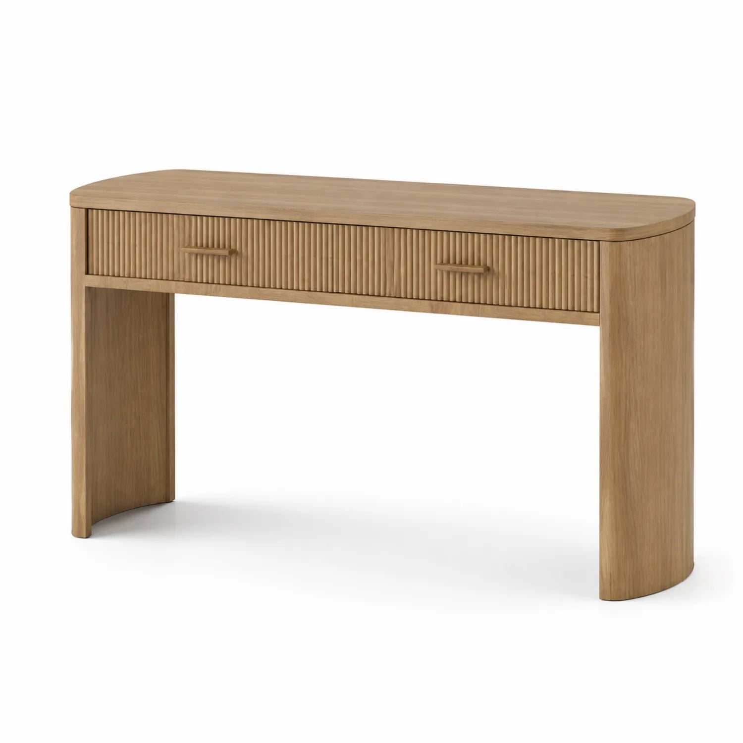 Consolle Rettangolare in Legno Naturale 120x40x80 cm